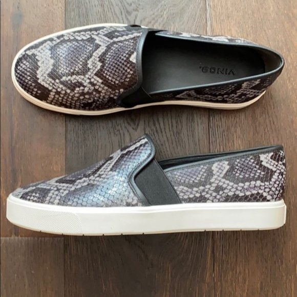 NIB ~ VINCE BLAIR 5 SNAKE SLIP ON SNEAKERS sz 8.5 - Picture 12 of 15